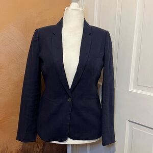 JOIE NAVY LINEN BLAZER SIZE 6